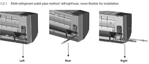 Multi-refrigerant outlet pipe method