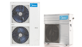 Split-type heat pumps with air extraction